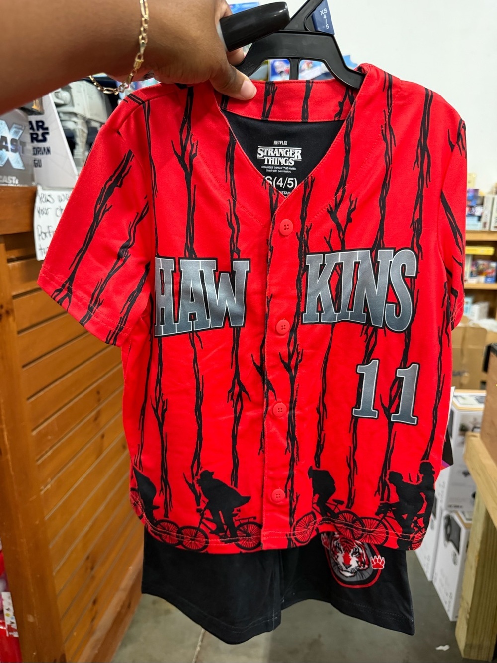 Stranger things kids pajama set shorts